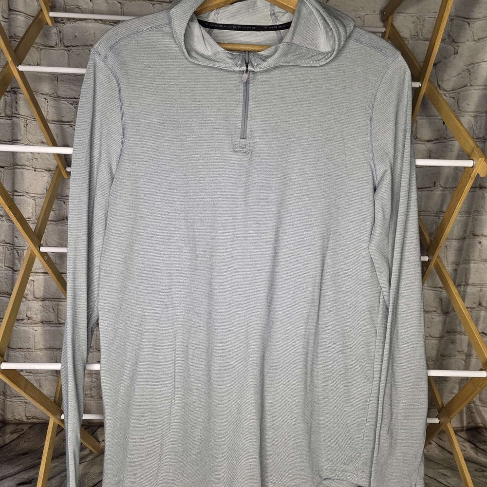 Under Armour Gray Threadborne Pullover - image 1